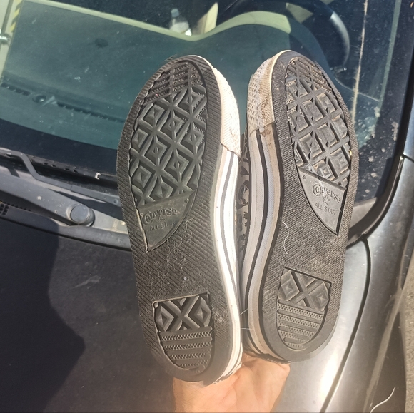 Leopard converse shoes sz 2 - Picture 7 of 11